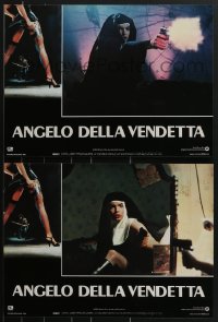 3g0211 MS. .45 set of 6 Italian 13x18 pbustas 1981 Abel Ferrara cult classic, Angel of Vengeance!