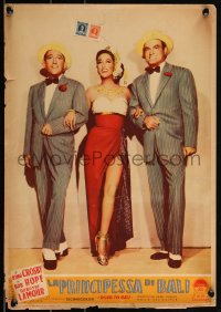 3g0215 ROAD TO BALI Italian 13x19 pbusta 1953 Bob Hope, Bing Crosby & Dorothy Lamour!