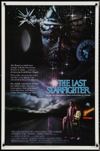 3g0839 LAST STARFIGHTER 1sh 1984 Catherine Mary Stewart & Lance Guest as video game pilot!
