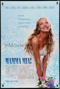 3g0854 MAMMA MIA! 2-sided advance 1sh 2008 sexy Amanda Seyfried, all credits are in Latin!