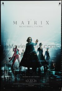 3g0862 MATRIX RESURRECTIONS IMAX advance DS 1sh 2021 Keanu Reeves, Carrie-Anne Moss, top cast!