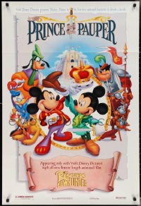 3g0908 RESCUERS DOWN UNDER/PRINCE & THE PAUPER DS 1sh 1990 Prince style, Walt Disney, great image!