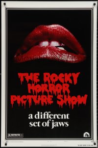 3g0914 ROCKY HORROR PICTURE SHOW 1sh R1980s classic lips, a different set of jaws!