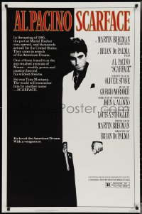 3g0921 SCARFACE 1sh 1983 Al Pacino as Tony Montana, Brian De Palma, Oliver Stone!