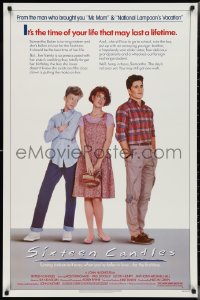 3g0933 SIXTEEN CANDLES 1sh 1984 Molly Ringwald, Anthony Michael Hall, directed by John Hughes!