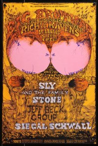 3g0426 BIG BROTHER & THE HOLDING COMPANY/RICHIE HAVENS/ILLINOIS SPEED PRESS 14x21 music poster 1968