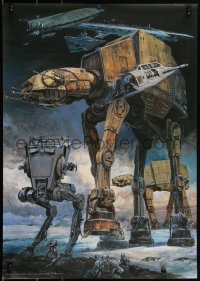 3g0492 EMPIRE STRIKES BACK 17x23 Japanese special poster 1997 invasion on the ice planet of Hoth!