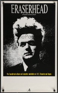 3g0431 ERASERHEAD 17x28 music poster 1982 David Lynch, Jack Nance, surreal fantasy horror!