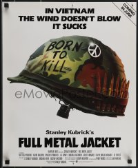 3g0494 FULL METAL JACKET 17x21 special poster 1987 Stanley Kubrick Vietnam War movie, Castle art!