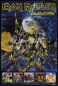3g0433 IRON MAIDEN 24x36 music poster 1986 Live After Death, Riggs art of Eddie rising from grave!