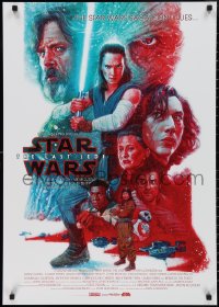 3g0500 LAST JEDI 24x33 Australian special poster 2017 Star Wars, Fisher, Hamill, completely different!