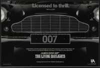 3g0501 LIVING DAYLIGHTS 12x18 special poster 1986 great image of classic Aston Martin car grill!