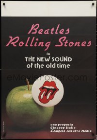 3g0503 NEW SOUND OF THE OLD TIME 27x39 Italian special poster 1980s Beatles & The Rolling Stones!