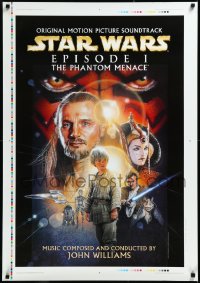 3g0435 PHANTOM MENACE printer's test 28x40 soundtrack music poster 1999 Star Wars Episode I, Struzan!