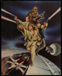 3g0511 STAR WARS 19x23 special poster 1978 Goldammer art, Procter & Gamble tie-in, trench run!