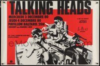 3g0438 TALKING HEADS horizontal 32x47 French music poster 1980 Remain In Light, guys with guns!
