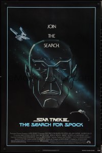 3g0950 STAR TREK III 1sh 1984 The Search for Spock, art of Leonard Nimoy by Huyssen & Huerta!