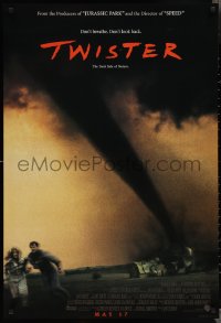3g0992 TWISTER int'l advance DS 1sh 1996 May 17 style, Bill Paxton & Helen Hunt tornados!