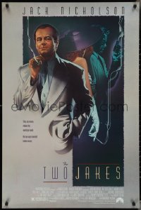 3g0993 TWO JAKES 1sh 1990 cool full-length art of smoking Jack Nicholson by Rodriguez!