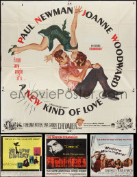 3h0120 LOT OF 7 FOLDED SIX-SHEETS 1950s-1960s great images from a variety of different movies!