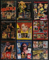 3h0467 LOT OF 9 VINTAGE HOLLYWOOD POSTERS 1-9 AUCTION CATALOGS 1998-2005 filled with color images!