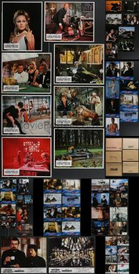 3h0430 LOT OF 66 JAMES BOND FRENCH LOBBY CARDS 1960s-1990s complete sets from 6 different movies!