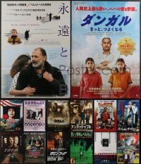 3h0703 LOT OF 14 MOSTLY UNFOLDED JAPANESE B2 POSTERS 1980s-2000s a variety of cool movie images!