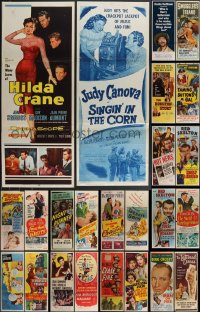 3h0575 LOT OF 26 FORMERLY FOLDED INSERTS 1950s-1970s great images from a variety of movies!