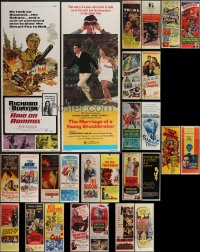 3h0572 LOT OF 29 FORMERLY FOLDED INSERTS 1940s-1970s great images from a variety of movies!