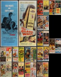 3h0573 LOT OF 28 FORMERLY FOLDED INSERTS 1950s-1970s great images from a variety of movies!
