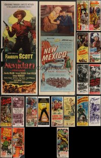 3h0582 LOT OF 19 FORMERLY FOLDED COWBOY WESTERN INSERTS 1940s-1970s great images from a variety of movies!
