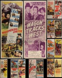 3h0584 LOT OF 17 FORMERLY FOLDED COWBOY WESTERN INSERTS 1940s-1970s great images from a variety of movies!