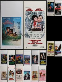 3h0598 LOT OF 20 MOSTLY FORMERLY FOLDED ITALIAN LOCANDINAS 1960s-1990s a variety of movie images!
