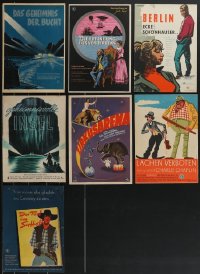 3h0422 LOT OF 7 UNFOLDED 8x12 EAST GERMAN MOVIE POSTERS 1950s a variety of cool different images!