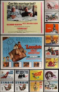 3h0661 LOT OF 18 UNFOLDED HALF-SHEETS 1960s-1970s great images from a variety of different movies!