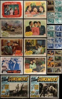 3h0235 LOT OF 42 1940S LOBBY CARDS 1940s complete & incomplete sets from a variety of movies!