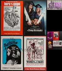 3h0063 LOT OF 9 UNCUT SEXPLOITATION PRESSBOOKS 1960s-1970s sexy advertising with some nudity!