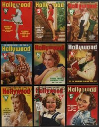 3h0304 LOT OF 9 HOLLYWOOD 1938 MOVIE MAGAZINES 1938 filled with great images & articles!