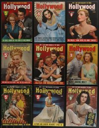 3h0303 LOT OF 9 HOLLYWOOD 1939 MOVIE MAGAZINES 1939 filled with great images & articles!