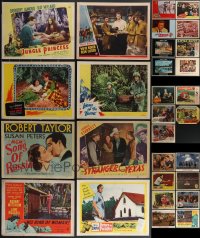 3h0239 LOT OF 29 LOBBY CARDS 1940s-1970s great scenes from a variety of different movies!
