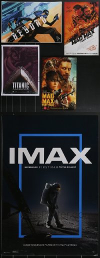 3h0738 LOT OF 5 UNFOLDED MINI POSTERS 2010s Star Trek, Mad Max, Titanic, First Man!