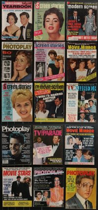 3h0277 LOT OF 15 1960-1967 MOVIE MAGAZINES 1960-1967 filled with great images & articles!