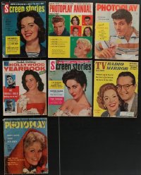 3h0310 LOT OF 7 1957 MOVIE MAGAZINES 1957 filled with great images & articles, cool covers!