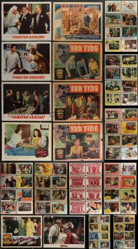 3h0224 LOT OF 122 LOBBY CARDS 1930s-1980s complete & incomplete sets from a variety of movies!