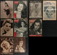 3h0051 LOT OF 15 NON-US MOVIE MAGAZINES 1930s-1950s filled with great images & information!