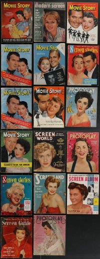 3h0275 LOT OF 17 1950-1951 MOVIE MAGAZINES 1950-1951 filled with great images & articles!
