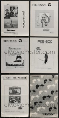 3h0069 LOT OF 6 MOSTLY UNFOLDED UNCUT PRESSBOOKS 1960s-1970s advertising for a variety of movies!