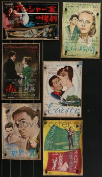 3h0503 LOT OF 6 JAPANESE CHIRASHI POSTERS 1950s-1960s different images from a variety of movies!
