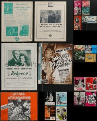 3h0414 LOT OF 21 UNCUT FRENCH PRESSBOOKS 1950s-1960s great movies but no poster images!
