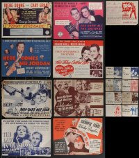 3h0401 LOT OF 9 COLUMBIA HERALDS 1940s great images from a variety of movies!